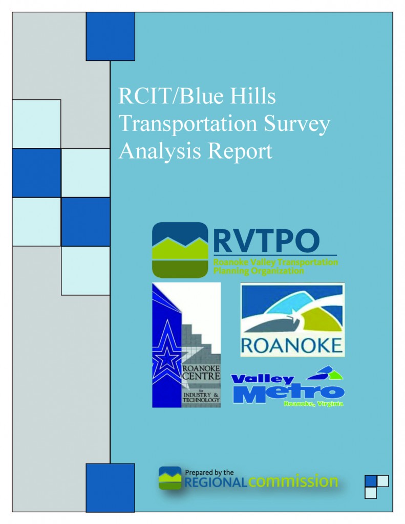 RCIT Blue Hills Transportation Survey Analysis Cover